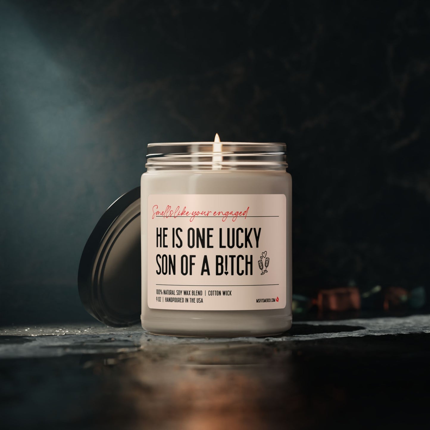 Wedding Candle Gift Bridal Shower Gift Funny Gift for Bride to Be Funny Wedding Gift for Friend Lucky SOB for Wedding Engagement Gift