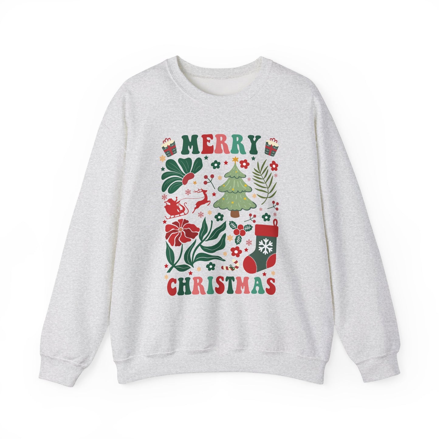 Merry Christmas Sweatshirt for Women Fleece Sweaters Long Sleeve Festive Sweatshirts Holiday Graphic Santa Club