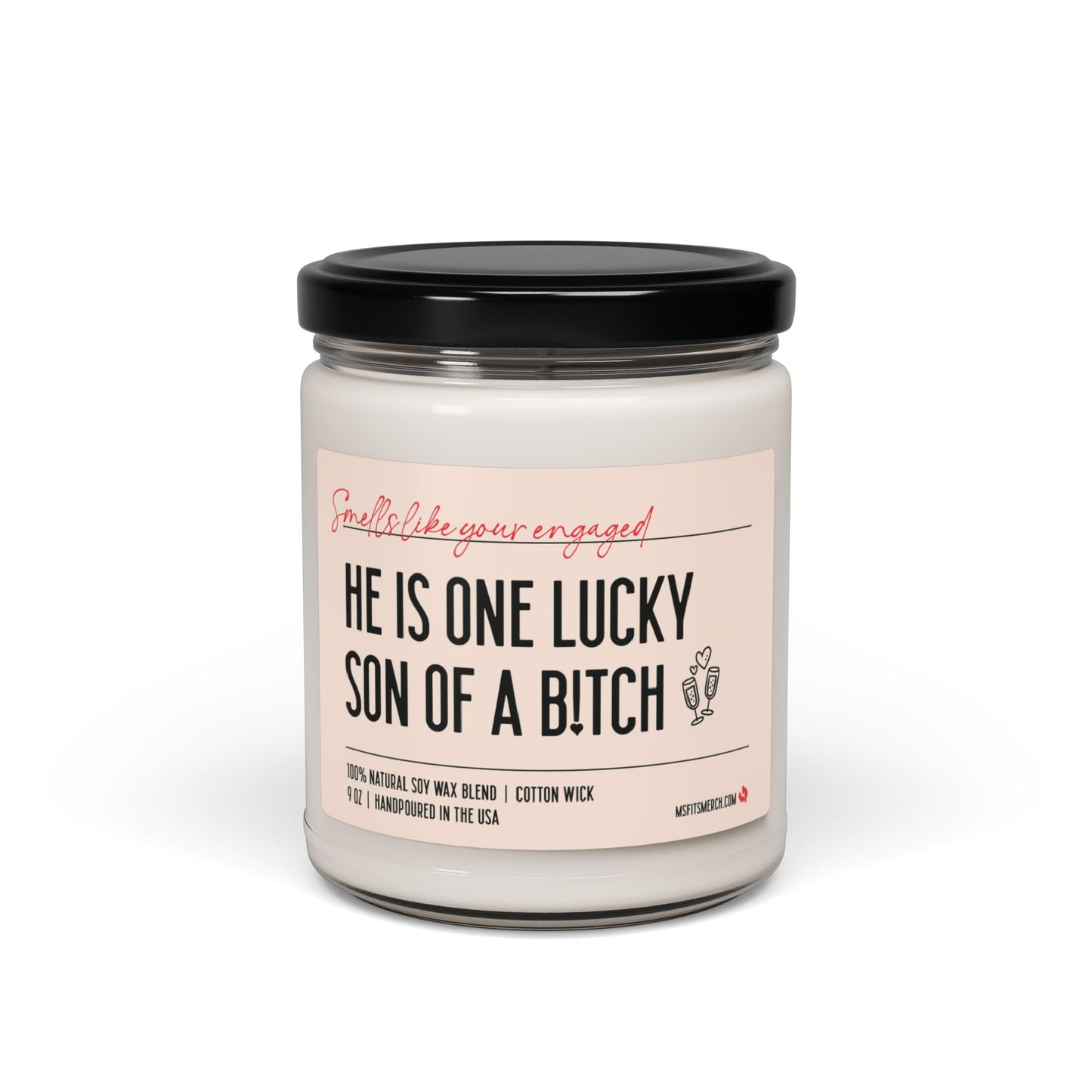 Wedding Candle Gift Bridal Shower Gift Funny Gift for Bride to Be Funny Wedding Gift for Friend Lucky SOB for Wedding Engagement Gift