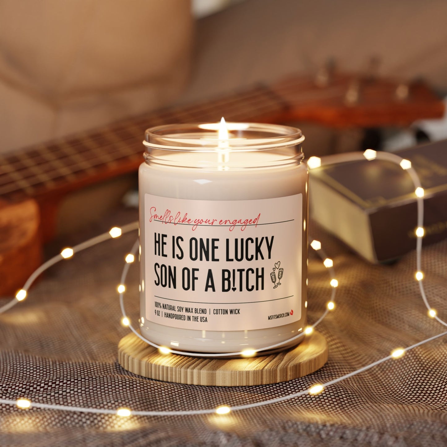 Wedding Candle Gift Bridal Shower Gift Funny Gift for Bride to Be Funny Wedding Gift for Friend Lucky SOB for Wedding Engagement Gift