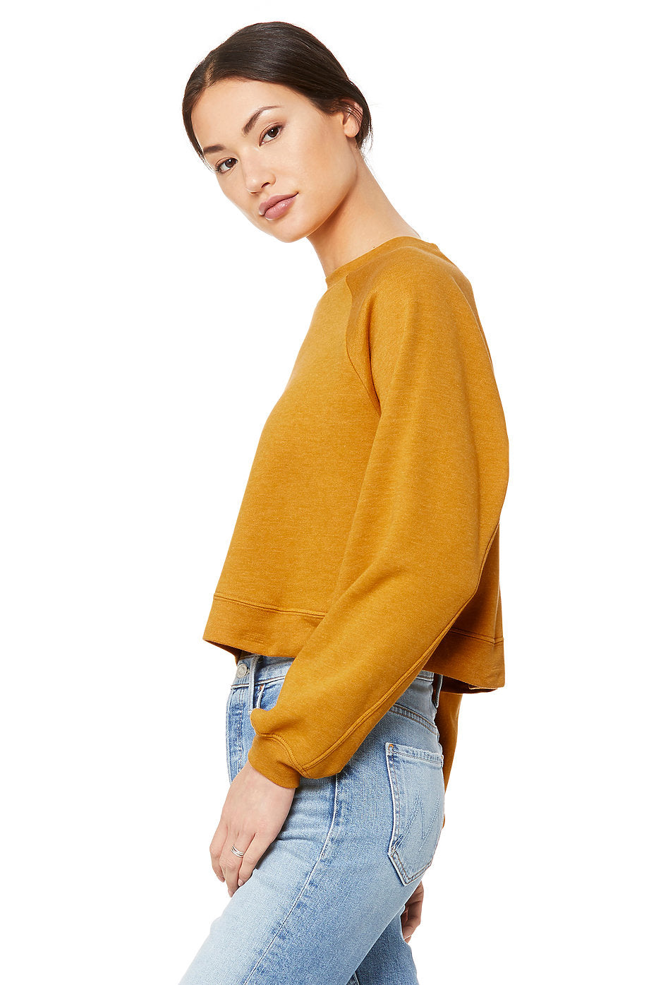 Bella Canvas Ladies Raglan Pullover Fleece 7505 FWD Fashion