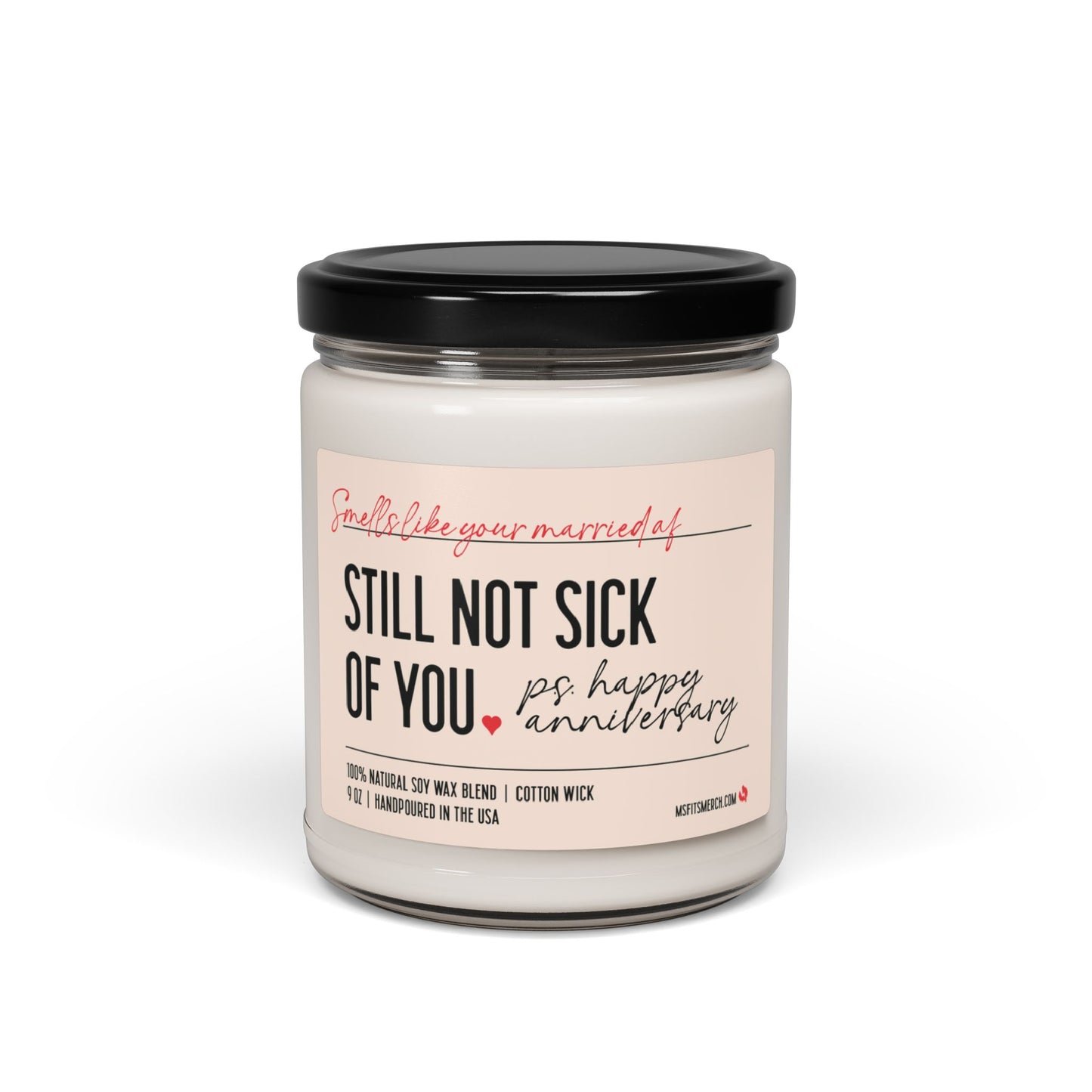 Wedding Anniversary Candle Gift Married AF Gift Candle Anniversary Gift for Wife Marriage Gift for Husband Happy Anniversary Gift Soy Candle