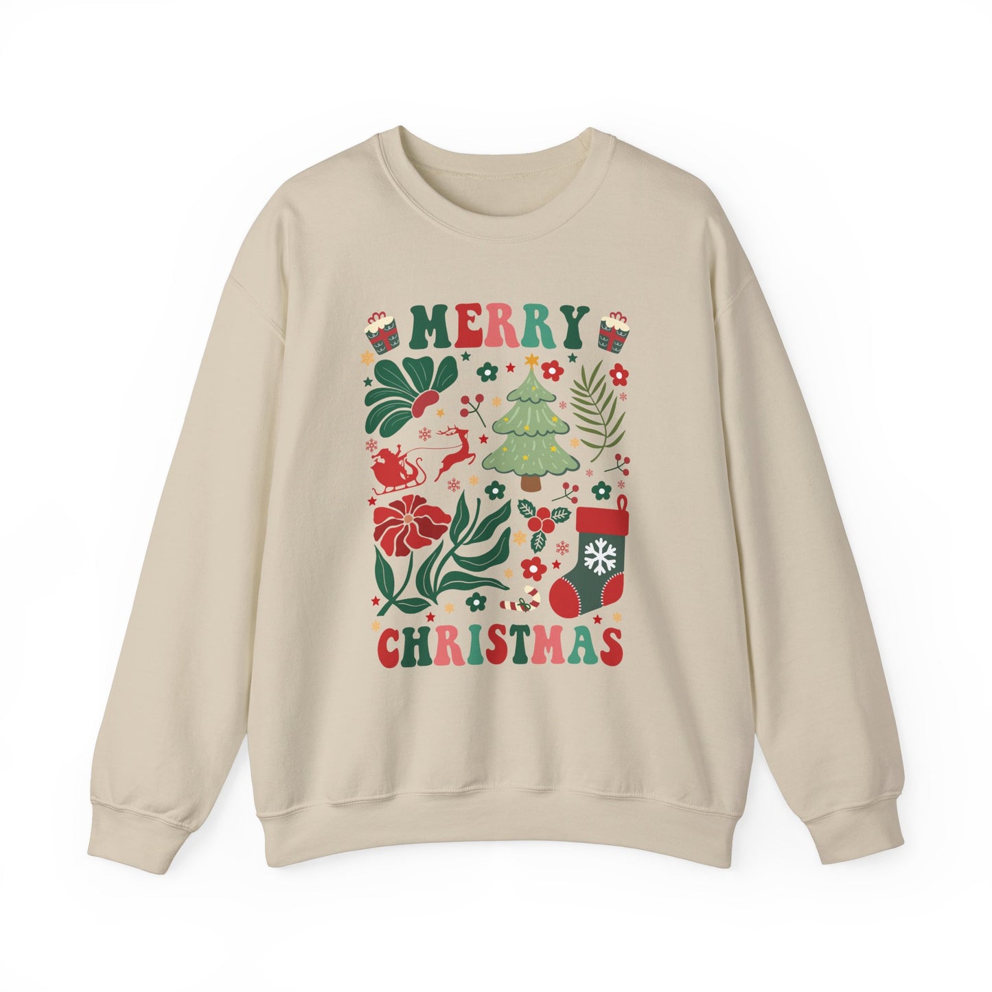 Merry Christmas Sweatshirt for Women Fleece Sweaters Long Sleeve Festive Sweatshirts Holiday Graphic Santa Club