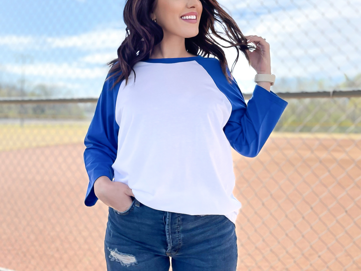 Baseball Shirt Bella Canvas 3200 Three Quarter Sleeve Raglan