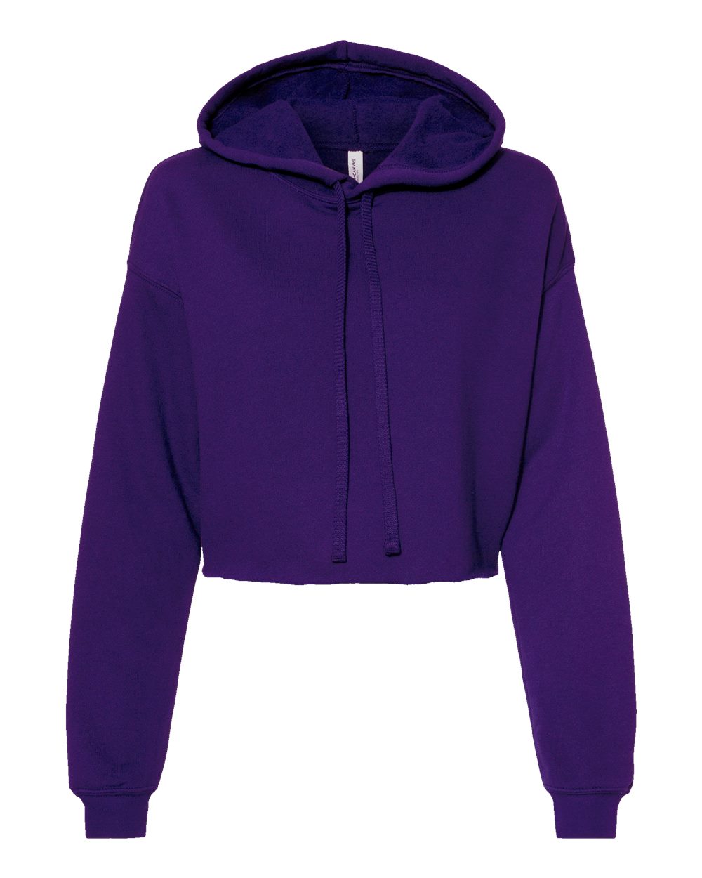 Bella Canvas 7502 Women's Crop Hoodie Fleece Sweatshirt