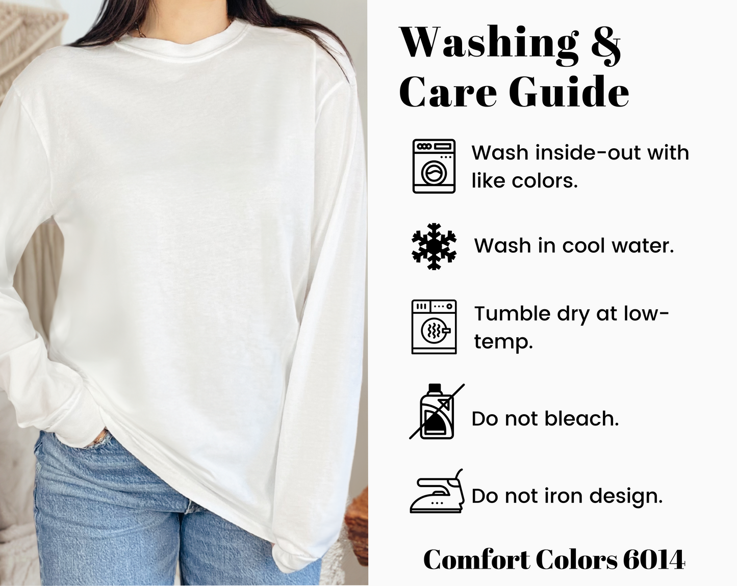 Comfort Colors 6014 Heavyweight Adult Long Sleeve T-Shirt (SMALL-XL)