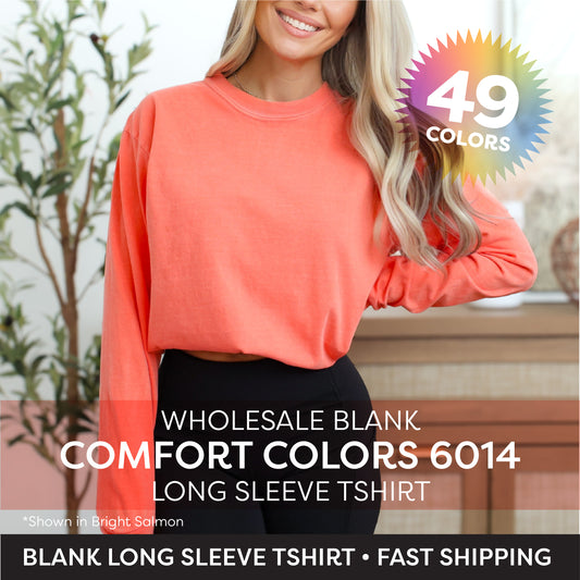 Comfort Colors 6014 Heavyweight Adult Long Sleeve T-Shirt (SMALL-XL)