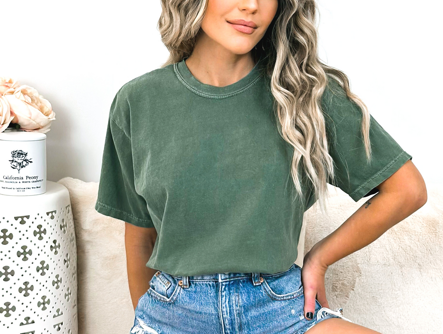 OCEAN DREAMS Comfort Color 1717 Unisex Heavyweight Tshirt COLORS Gray Brown Green Blue