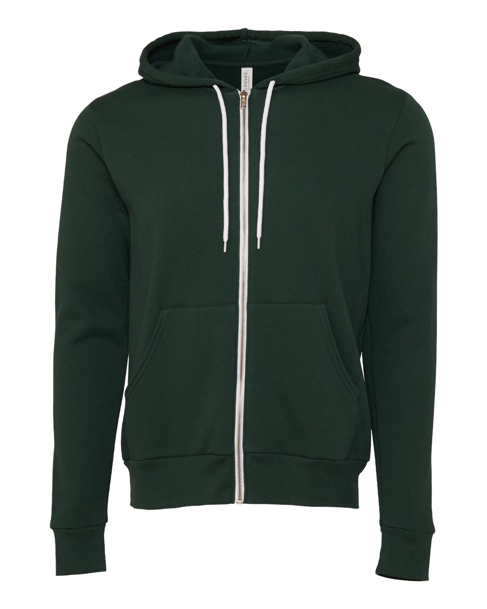 Bella Canvas 3739 Unisex Poly-Cotton Fleece Full-Zip Hooded Sweatshirt