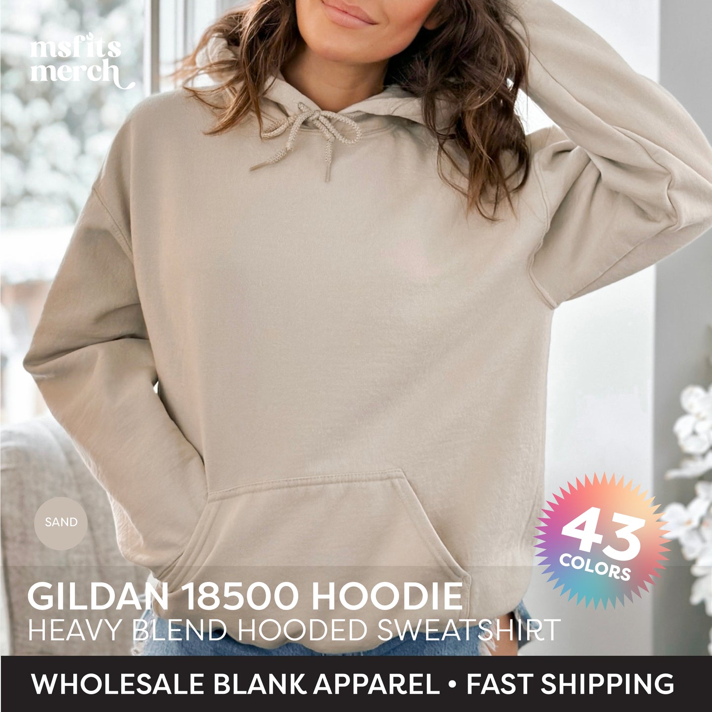 Gildan 18500 Hooded Sweatshirt Heavy Blend Hoodie