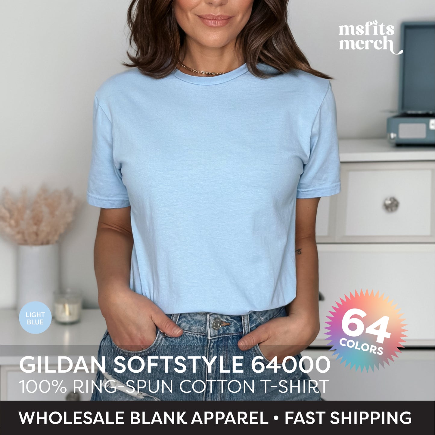 Gildan Softstyle 64000 T-Shirt Wholesale Unisex Tshirt