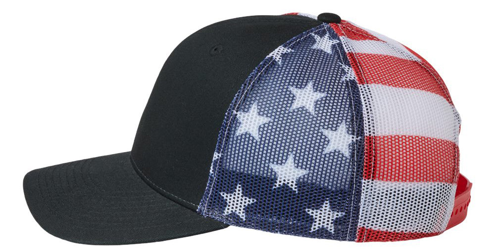 🇺🇸American Flag Hat USA Trucker Patriotic Hat American Pride Cap Snapback Mesh Hat Stars Stripes Camo Mesh Trucker Hat Blank American Flag Kati Hat