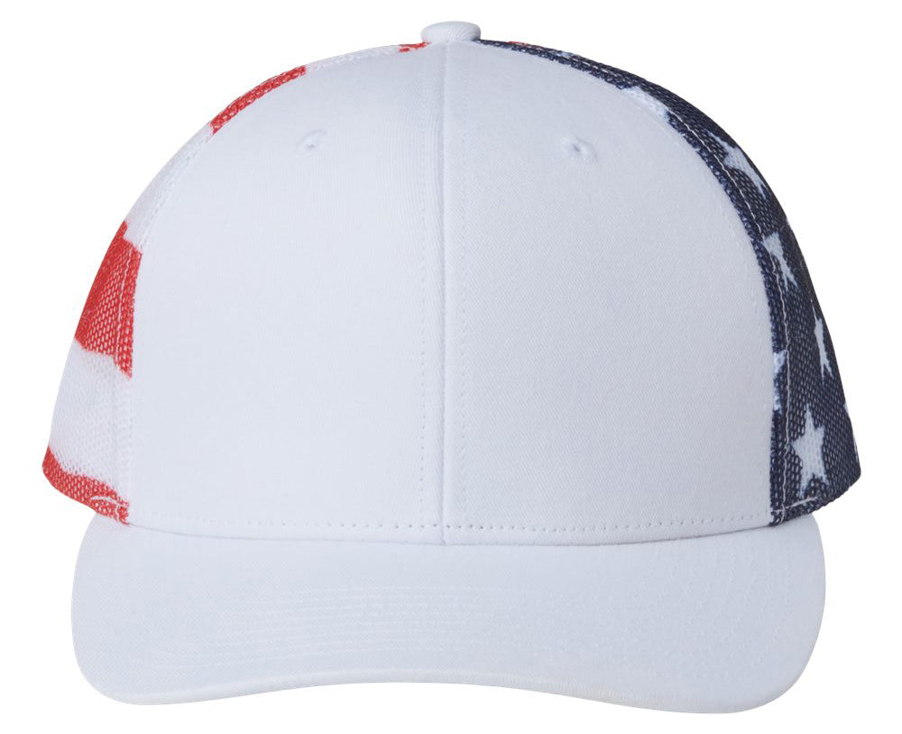 🇺🇸American Flag Hat USA Trucker Patriotic Hat American Pride Cap Snapback Mesh Hat Stars Stripes Camo Mesh Trucker Hat Blank American Flag Kati Hat
