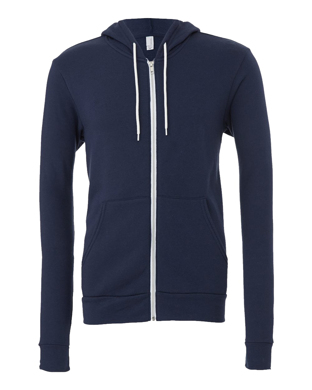 Bella Canvas 3739 Unisex Poly-Cotton Fleece Full-Zip Hooded Sweatshirt