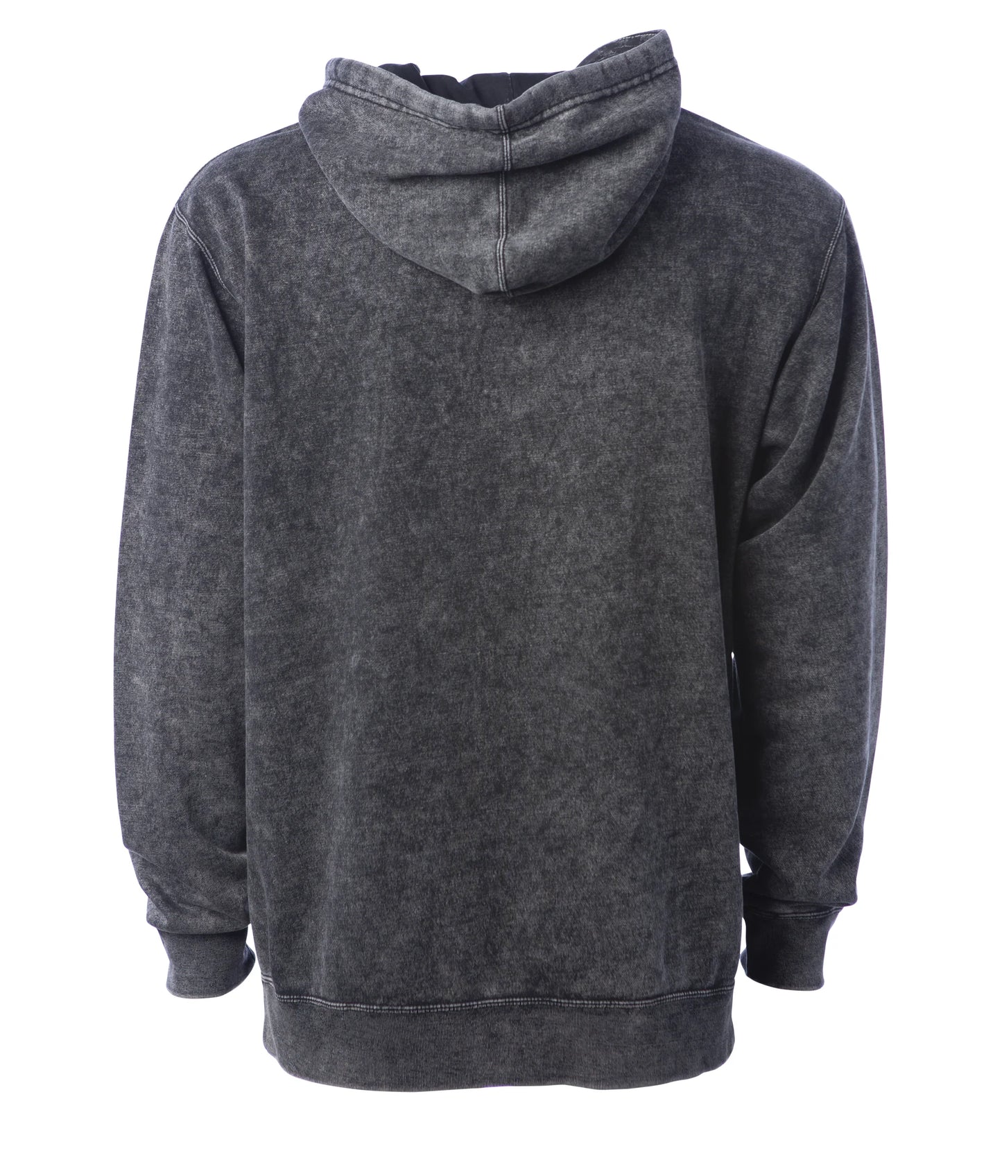Black Mineral Wash Hooded Sweatshirt Independent Trading Co. PRM4500MW Vintage Faded Black Acid Wash