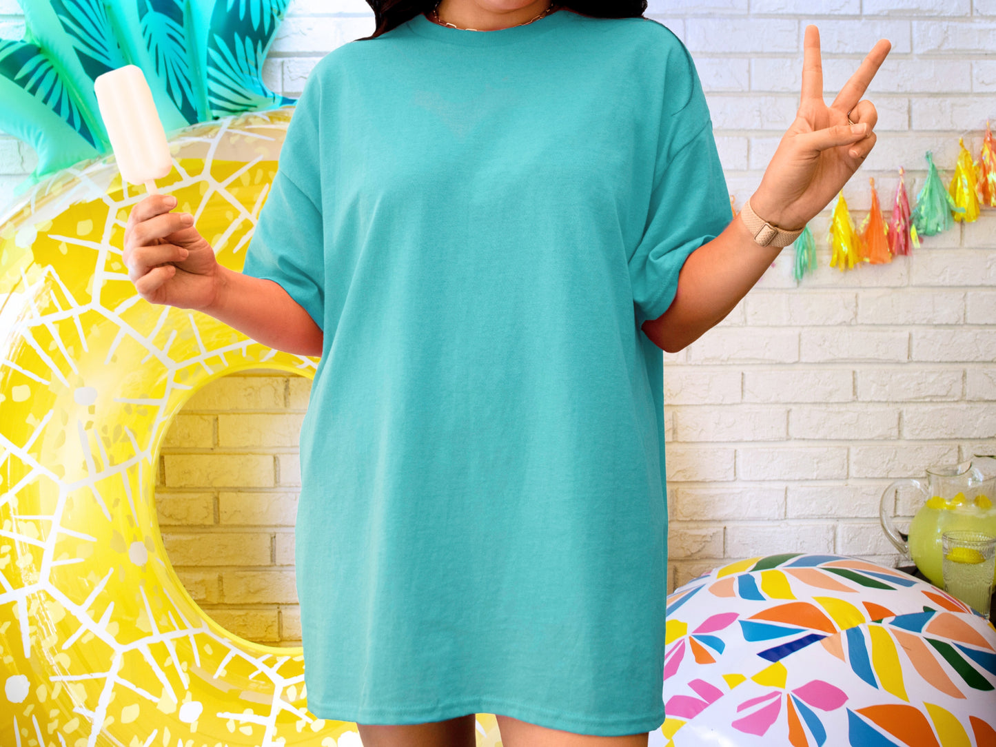 OCEAN DREAMS Comfort Color 1717 Unisex Heavyweight Tshirt COLORS Gray Brown Green Blue