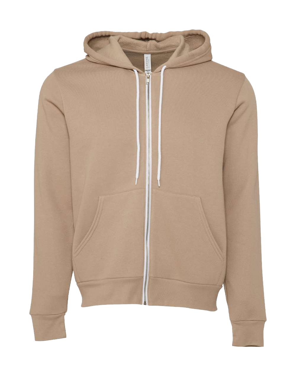 Bella Canvas 3739 Unisex Poly-Cotton Fleece Full-Zip Hooded Sweatshirt
