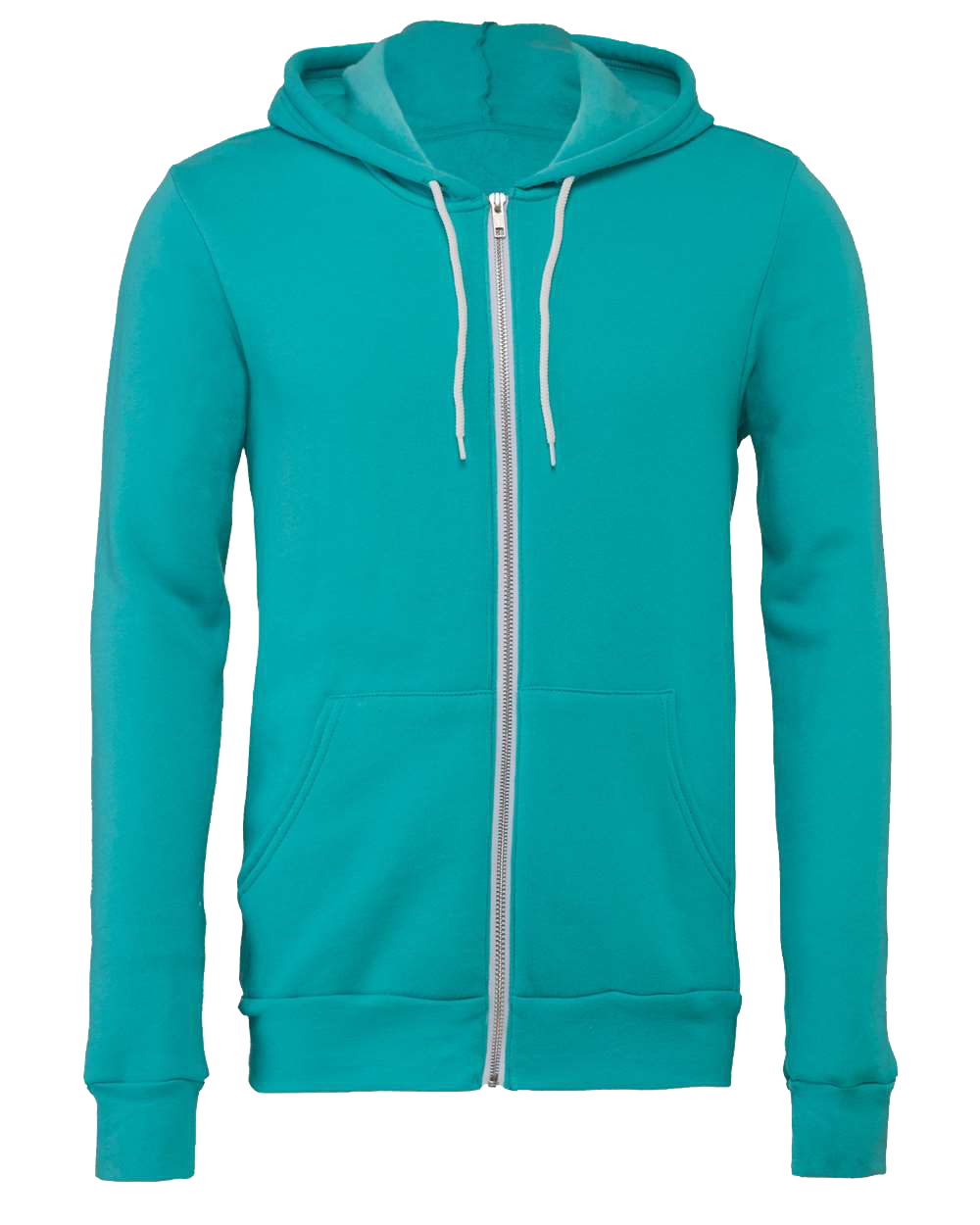 Bella Canvas 3739 Unisex Poly-Cotton Fleece Full-Zip Hooded Sweatshirt