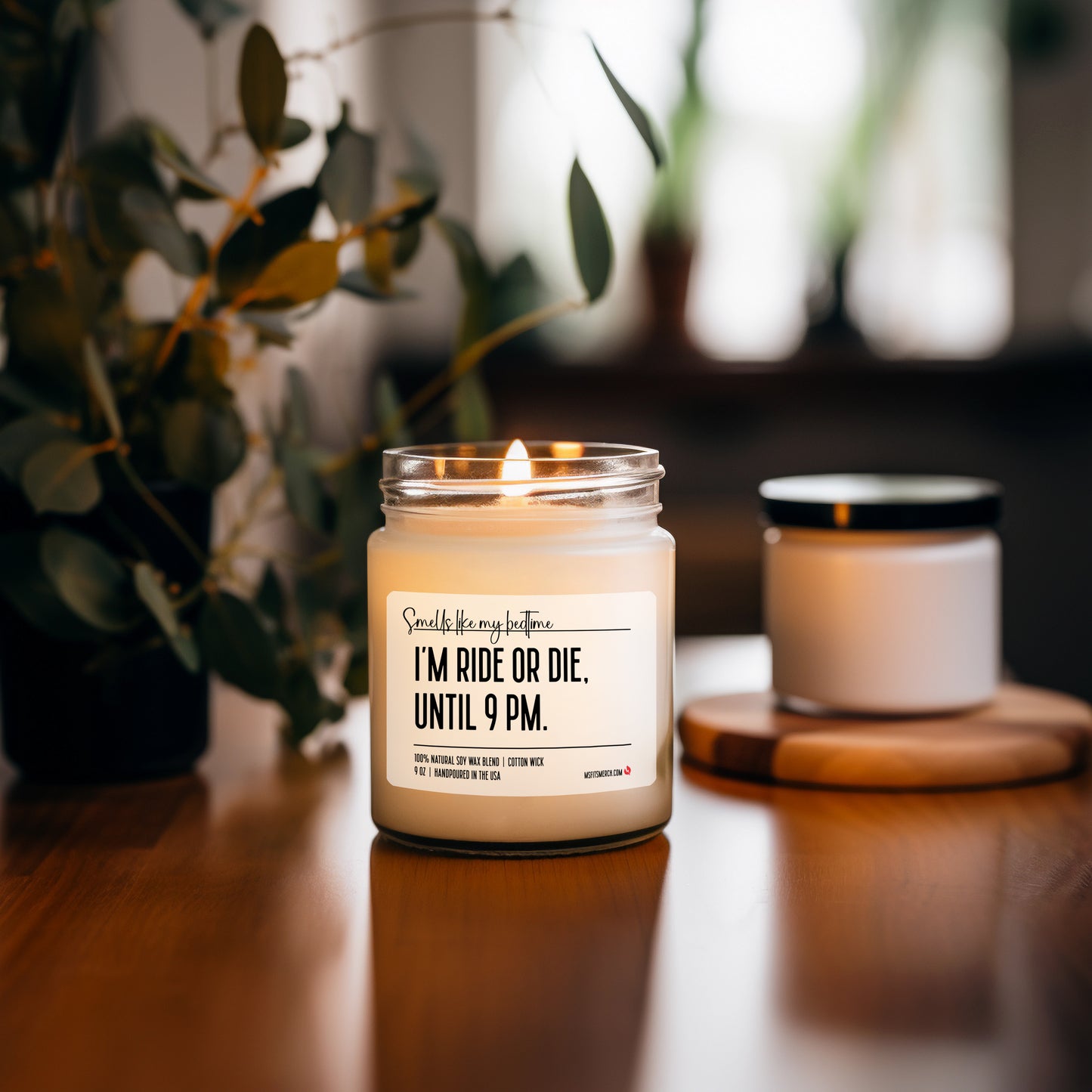 I'm Ride or Die Until 9 PM, Smells like bedtime, Funny Mom Candle, Mom Life, Ride or Die Candle, Funny Candle for Dad, Gift for Mom