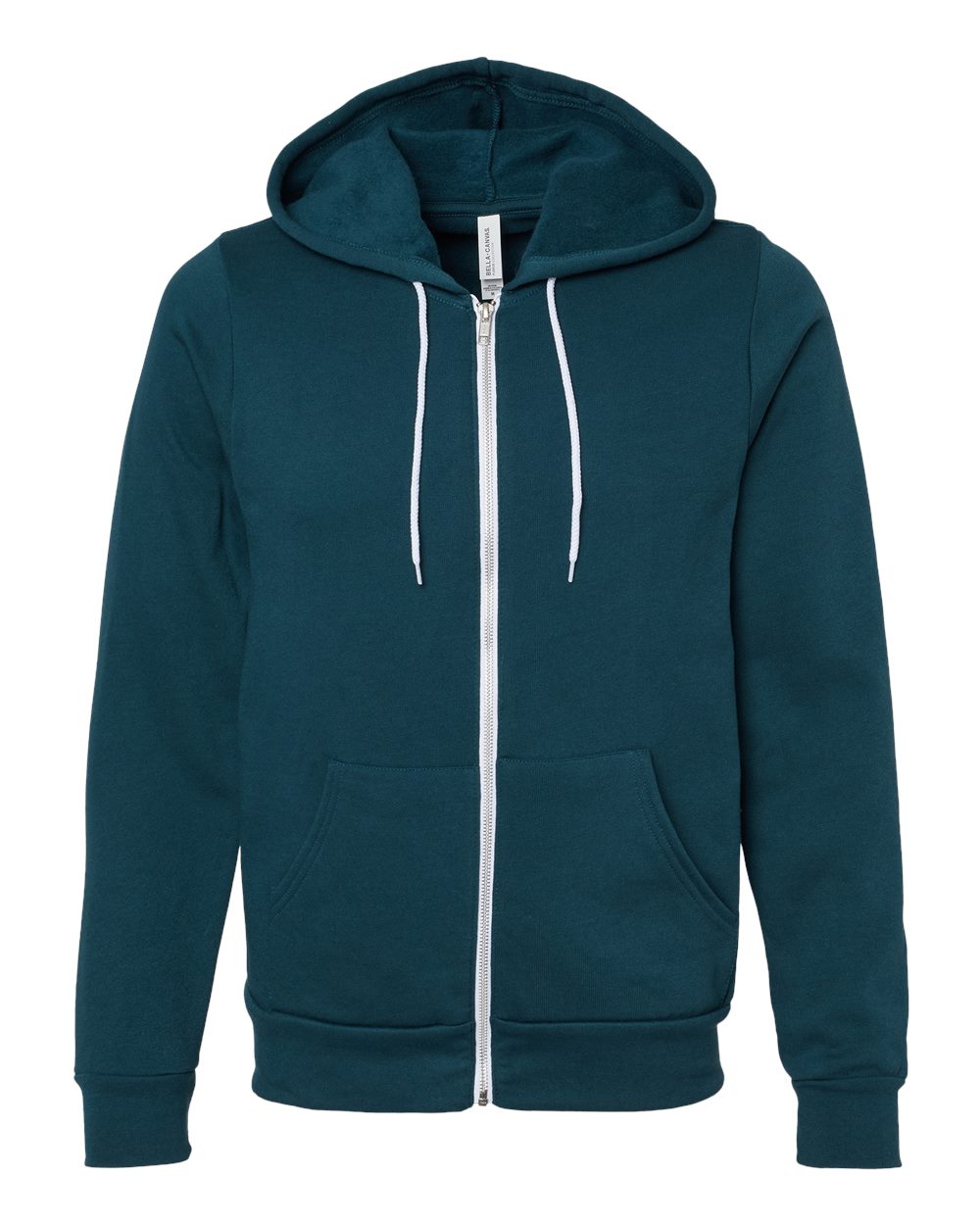 Bella Canvas 3739 Unisex Poly-Cotton Fleece Full-Zip Hooded Sweatshirt