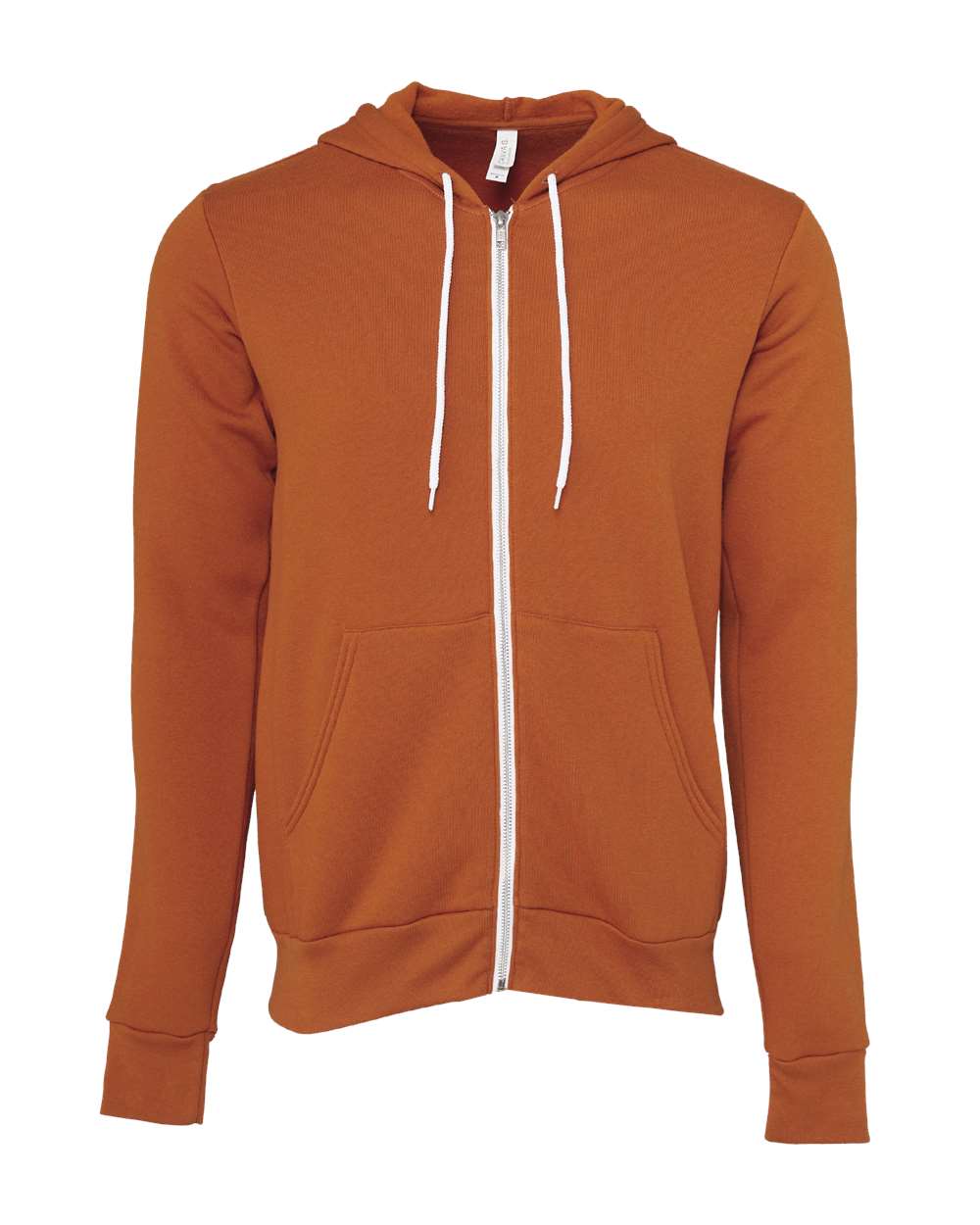 Bella Canvas 3739 Unisex Poly-Cotton Fleece Full-Zip Hooded Sweatshirt