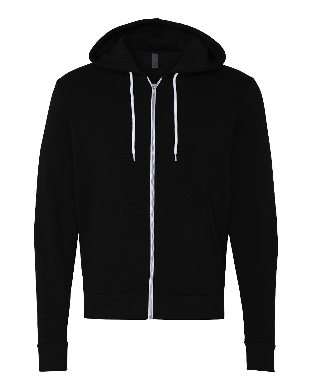 Bella Canvas 3739 Unisex Poly-Cotton Fleece Full-Zip Hooded Sweatshirt