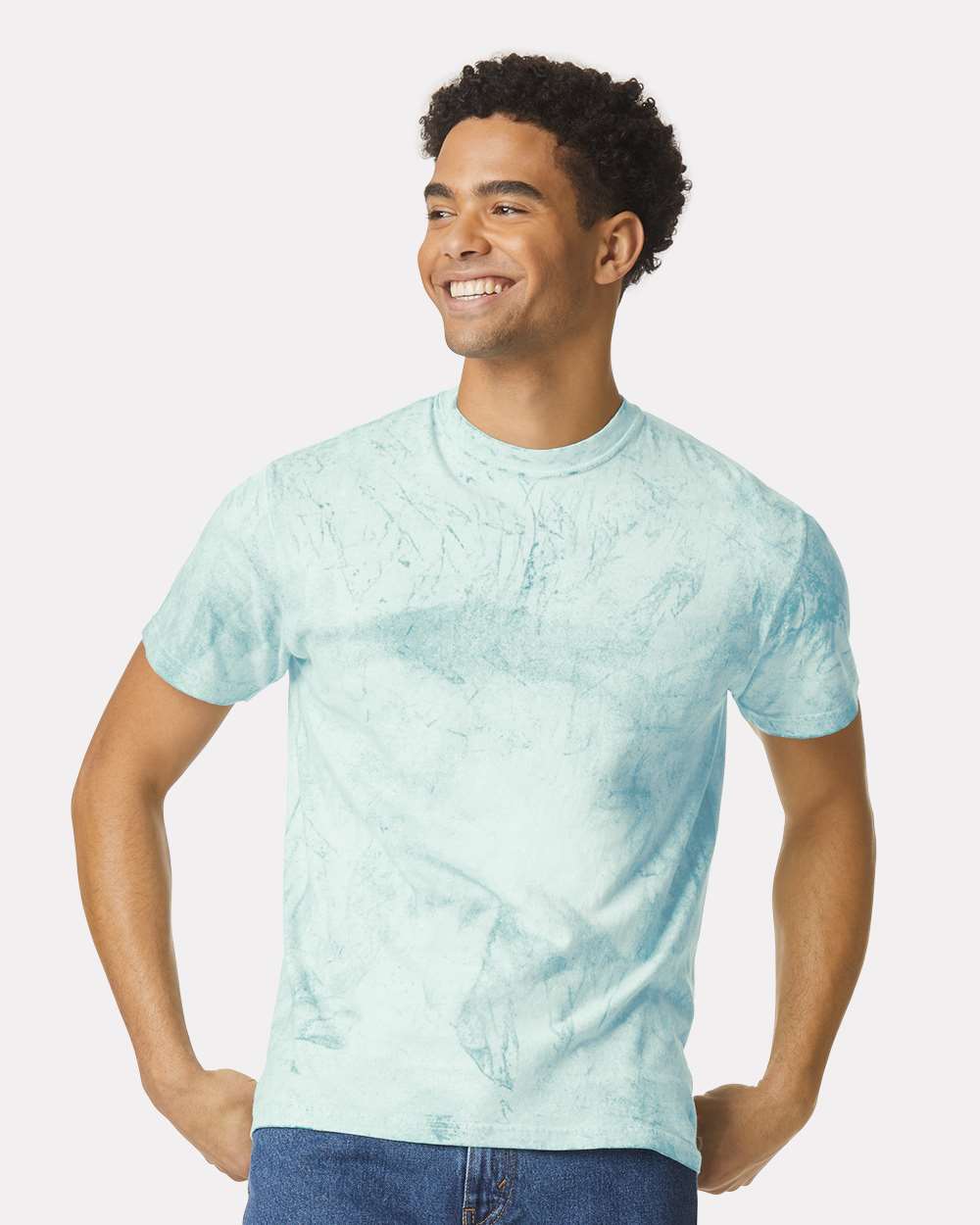 Comfort Colors Tie Dye Shirt 1745 Colorblast Blank Tshirt Garment Dyed Plain Shirt Tie Dye T-shirt Wholesale Blank Cotton Shirt for Printing