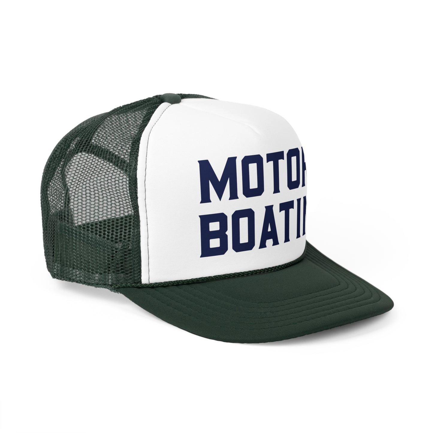 Motorboatin' Trucker Hat Summer Funny Lake Trucker Cap Gift for Him Weekend Camping Vacation Hat