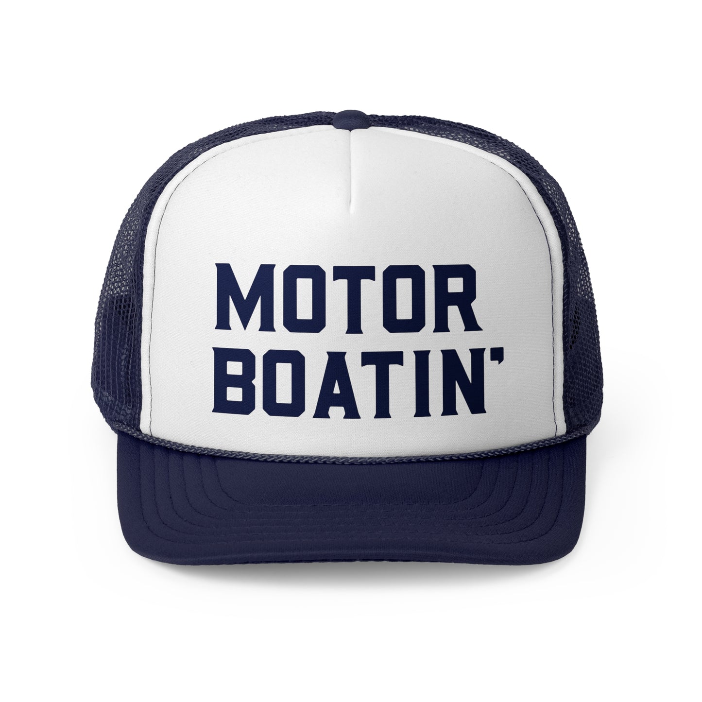 Motorboatin' Trucker Hat Summer Funny Lake Trucker Cap Gift for Him Weekend Camping Vacation Hat