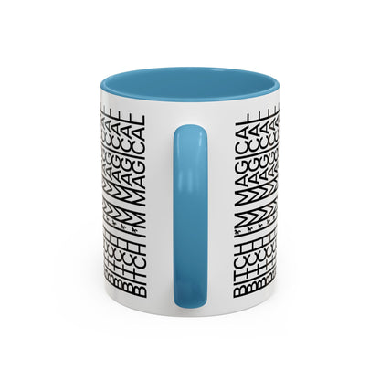 Bitch Im Magical Coffee Mug 11 oz Unicorn Coffee Cup Hidden Message Funny Mug Swear Coffee Cup