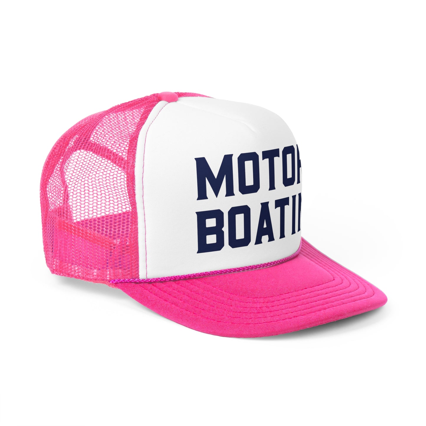 Motorboatin' Trucker Hat Summer Funny Lake Trucker Cap Gift for Him Weekend Camping Vacation Hat