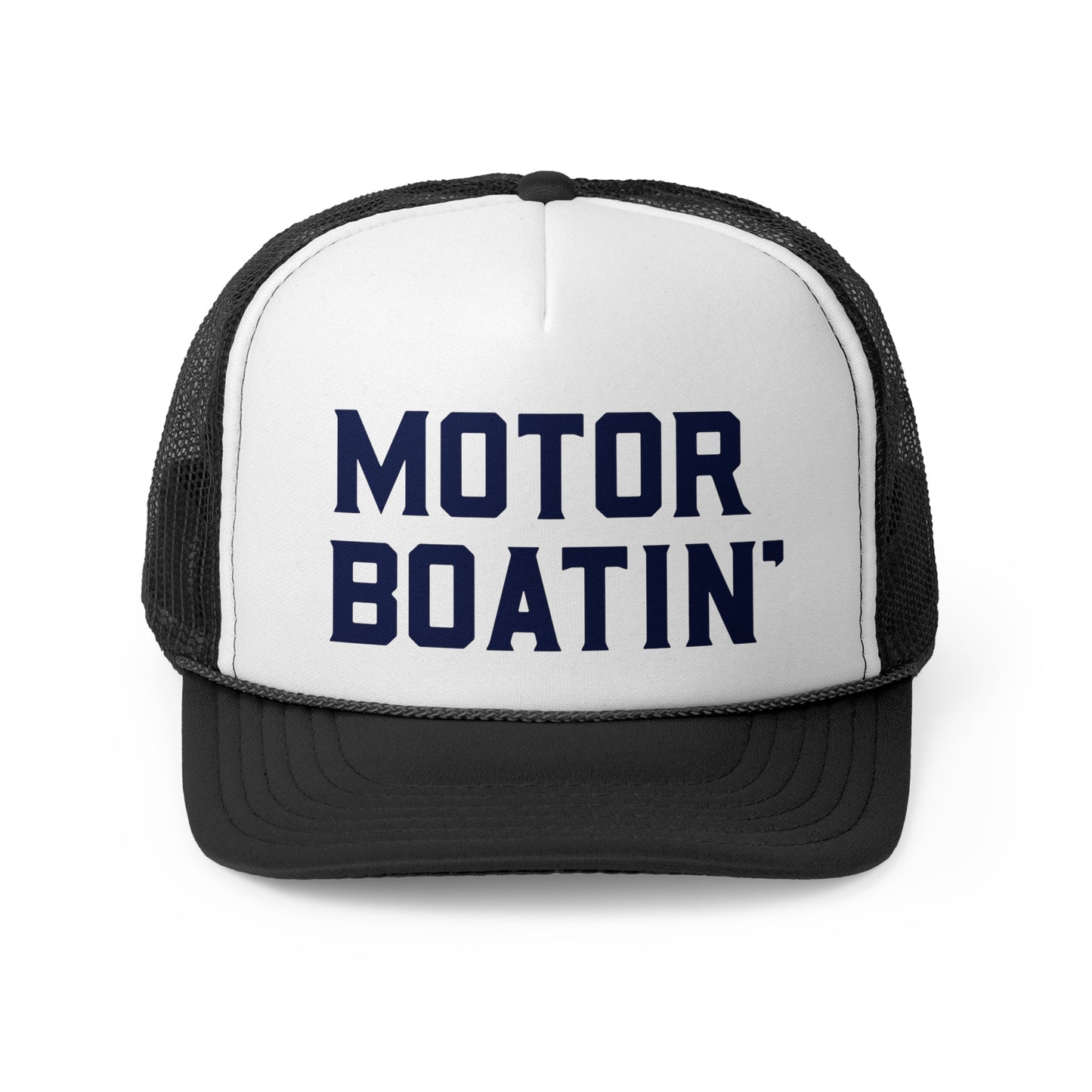 Motorboatin' Trucker Hat Summer Funny Lake Trucker Cap Gift for Him Weekend Camping Vacation Hat