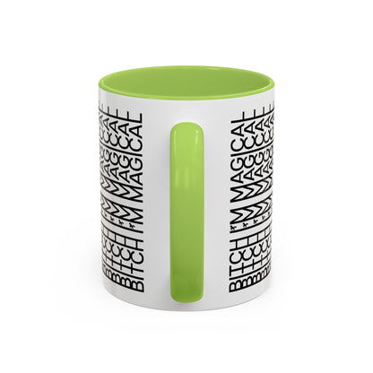 Bitch Im Magical Coffee Mug 11 oz Unicorn Coffee Cup Hidden Message Funny Mug Swear Coffee Cup