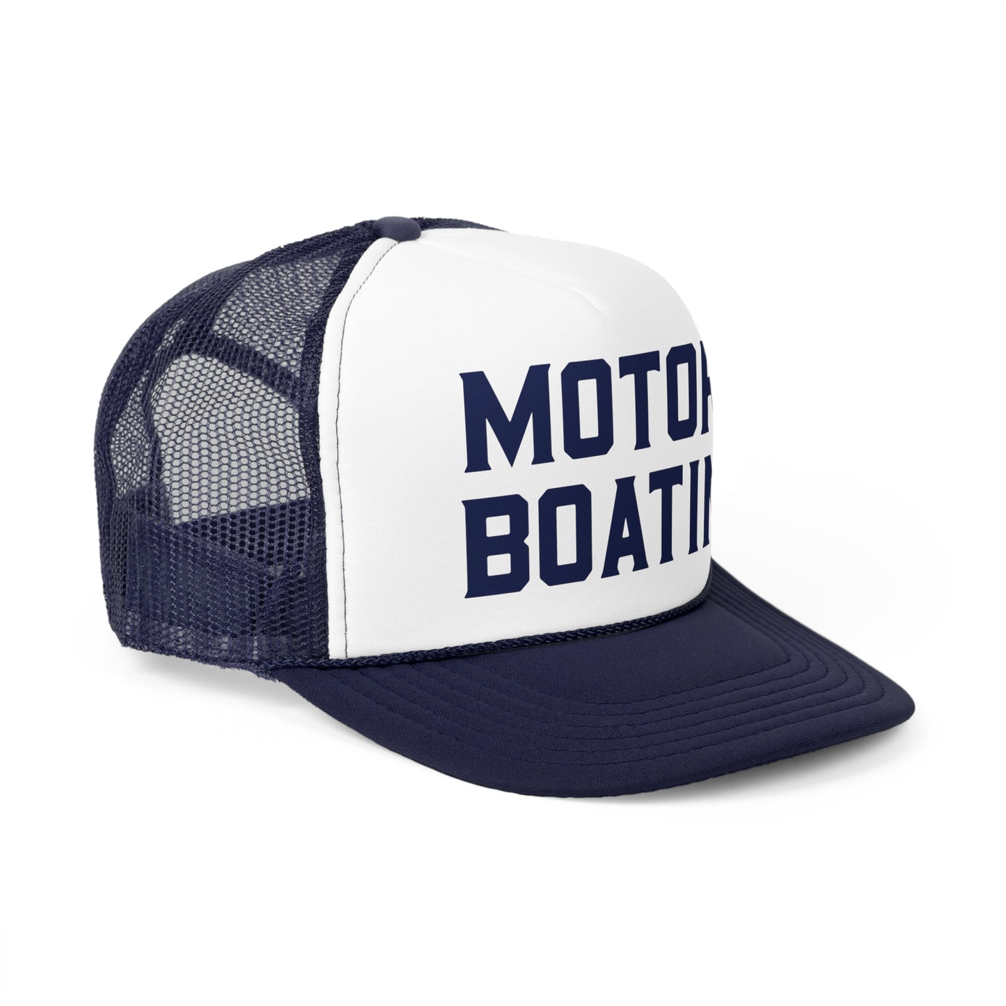 Motorboatin' Trucker Hat Summer Funny Lake Trucker Cap Gift for Him Weekend Camping Vacation Hat