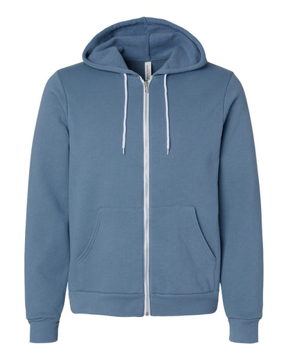 Bella Canvas 3739 Unisex Poly-Cotton Sponge Fleece Zip Hoodie Sweatshirt