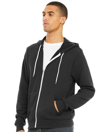Bella Canvas 3739 Unisex Poly-Cotton Sponge Fleece Zip Hoodie Sweatshirt