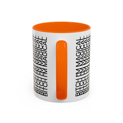 Bitch Im Magical Coffee Mug 11 oz Unicorn Coffee Cup Hidden Message Funny Mug Swear Coffee Cup