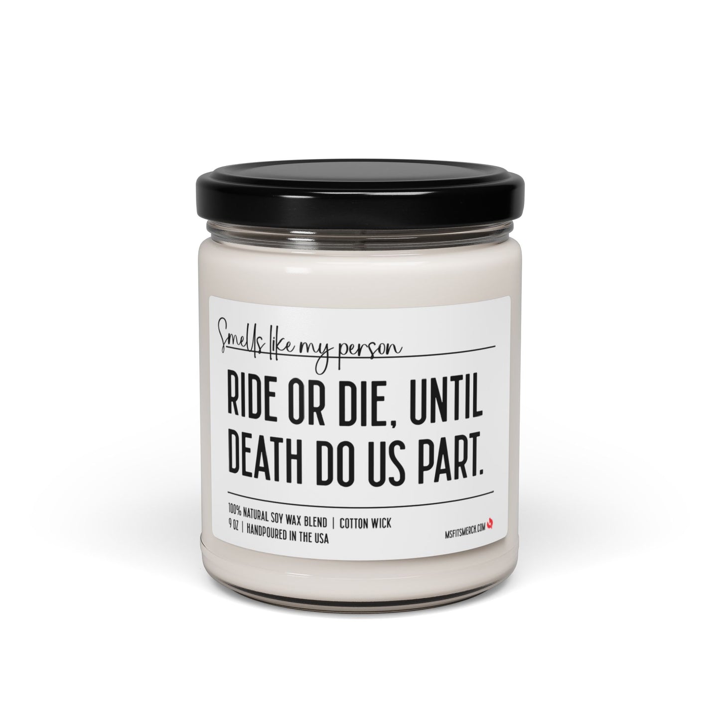 Ride or Die Until Death Do Us Part, Wedding Gift, Anniversary Gift, Soy Wax Candle, Engagement Candle, Wedding Shower Gift, Marriage Gift