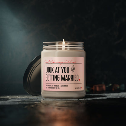 Wedding Candle Gift Getting Married Engagement Gift Candle Bridal Shower Funny Candle for Newlyweds Getting Married Candle