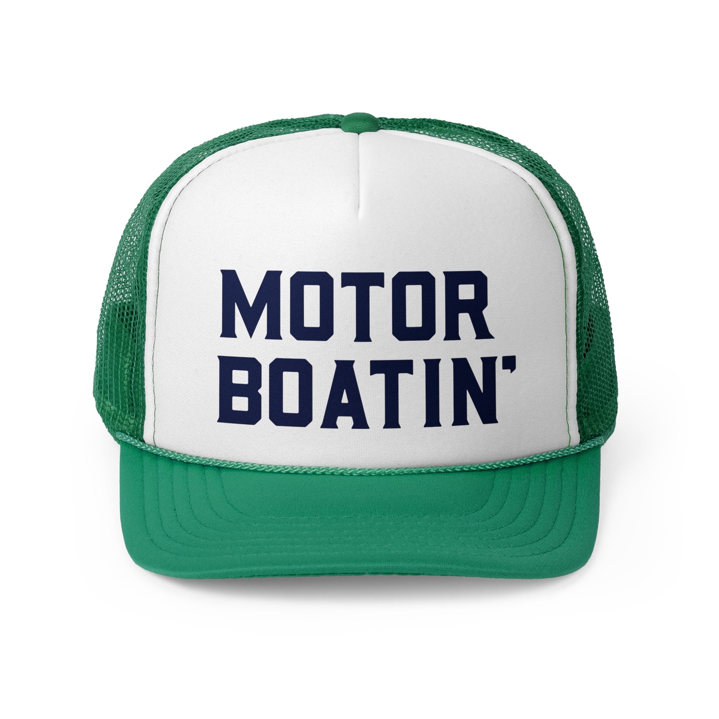 Motorboatin' Trucker Hat Summer Funny Lake Trucker Cap Gift for Him Weekend Camping Vacation Hat