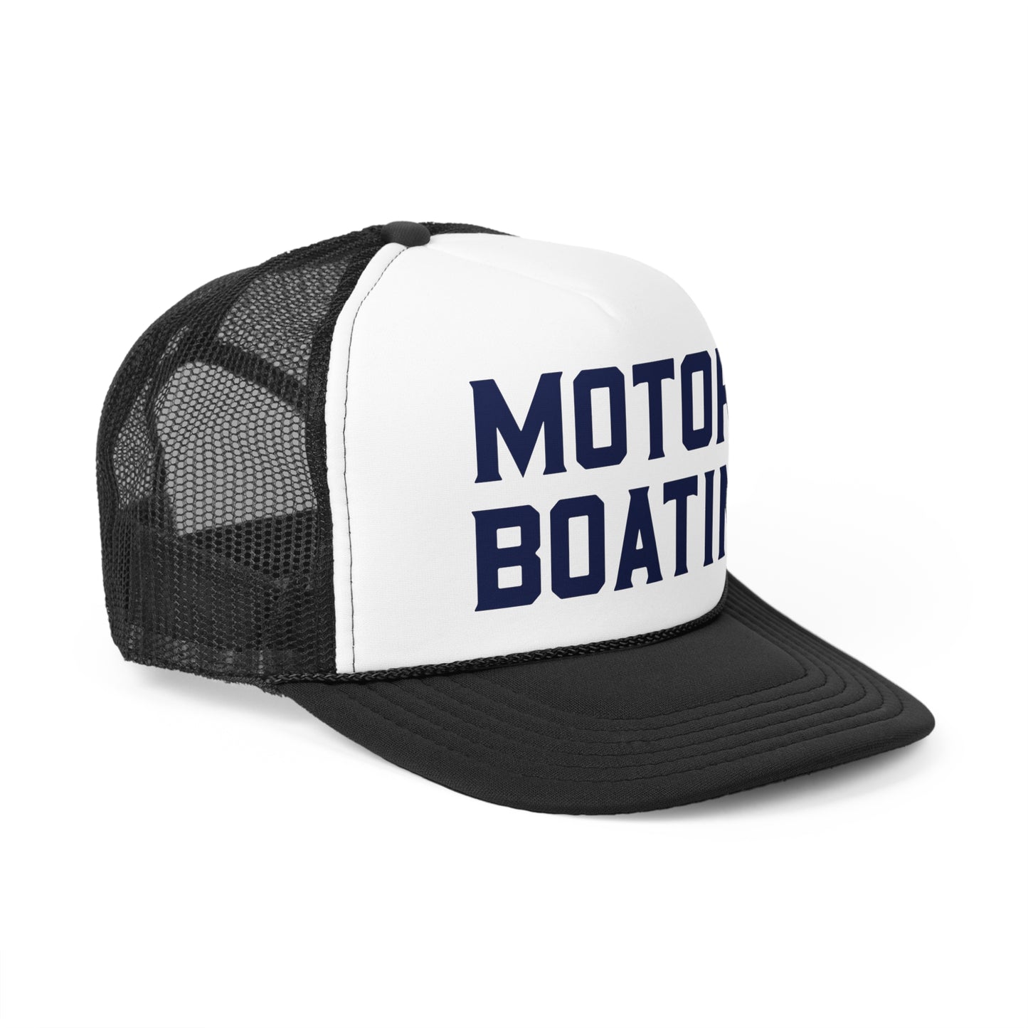 Motorboatin' Trucker Hat Summer Funny Lake Trucker Cap Gift for Him Weekend Camping Vacation Hat