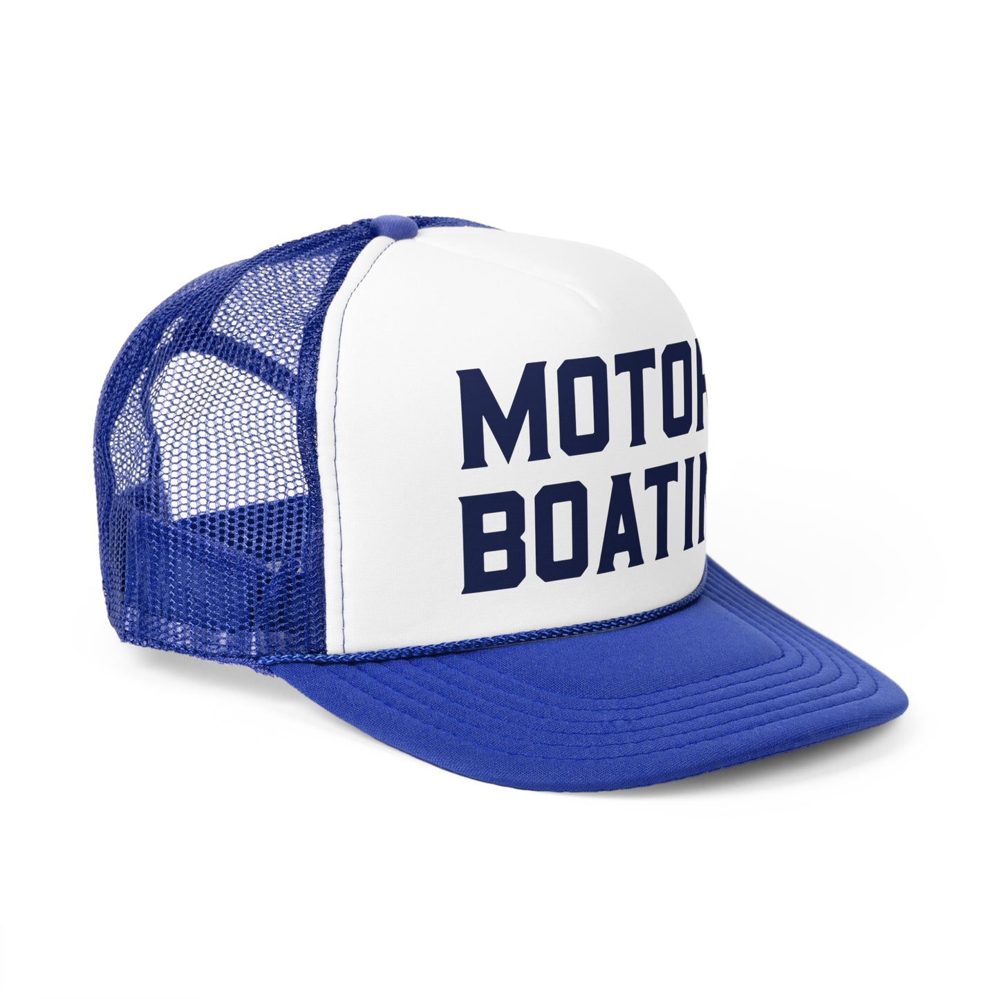 Motorboatin' Trucker Hat Summer Funny Lake Trucker Cap Gift for Him Weekend Camping Vacation Hat