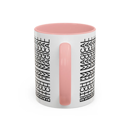 Bitch Im Magical Coffee Mug 11 oz Unicorn Coffee Cup Hidden Message Funny Mug Swear Coffee Cup