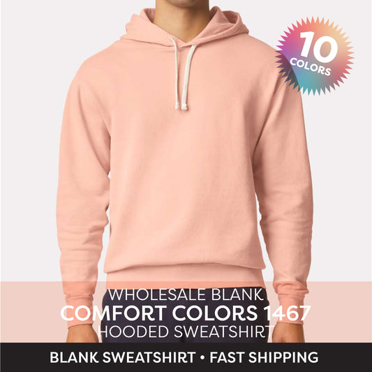 Comfort Colors 1467  Lightweight Adult Hooded Sweatshirt