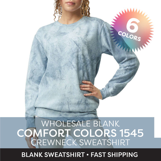 Comfort Color Sweatshirt Colorblast 1545 Pigment Dyed Crewneck