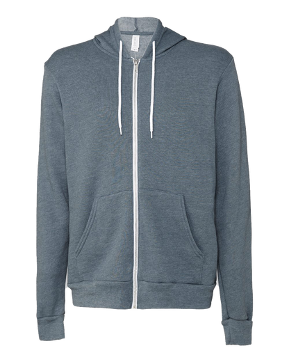 Bella Canvas 3739 Unisex Poly-Cotton Sponge Fleece Zip Hoodie Sweatshirt