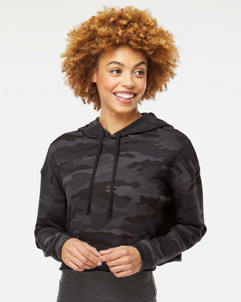 Womens Crop Top Hoodie Blank Womens Cropped Sweatshirt Independent Trading Sweatshirt for Decorators Cute Crop Top for Women Wholesale Blank