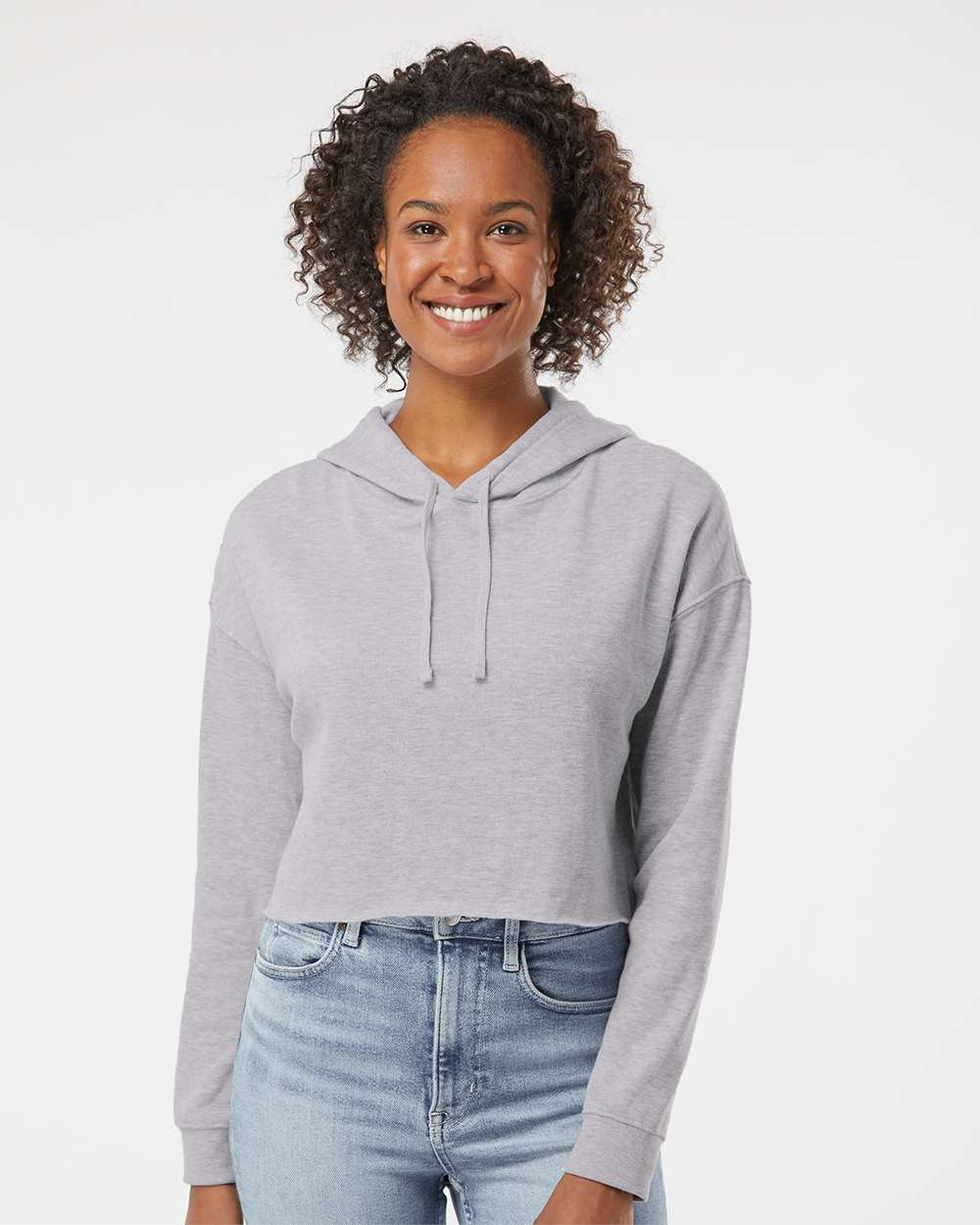 Womens Crop Top Hoodie Blank Womens Cropped Sweatshirt Independent Trading Sweatshirt for Decorators Cute Crop Top for Women Wholesale Blank