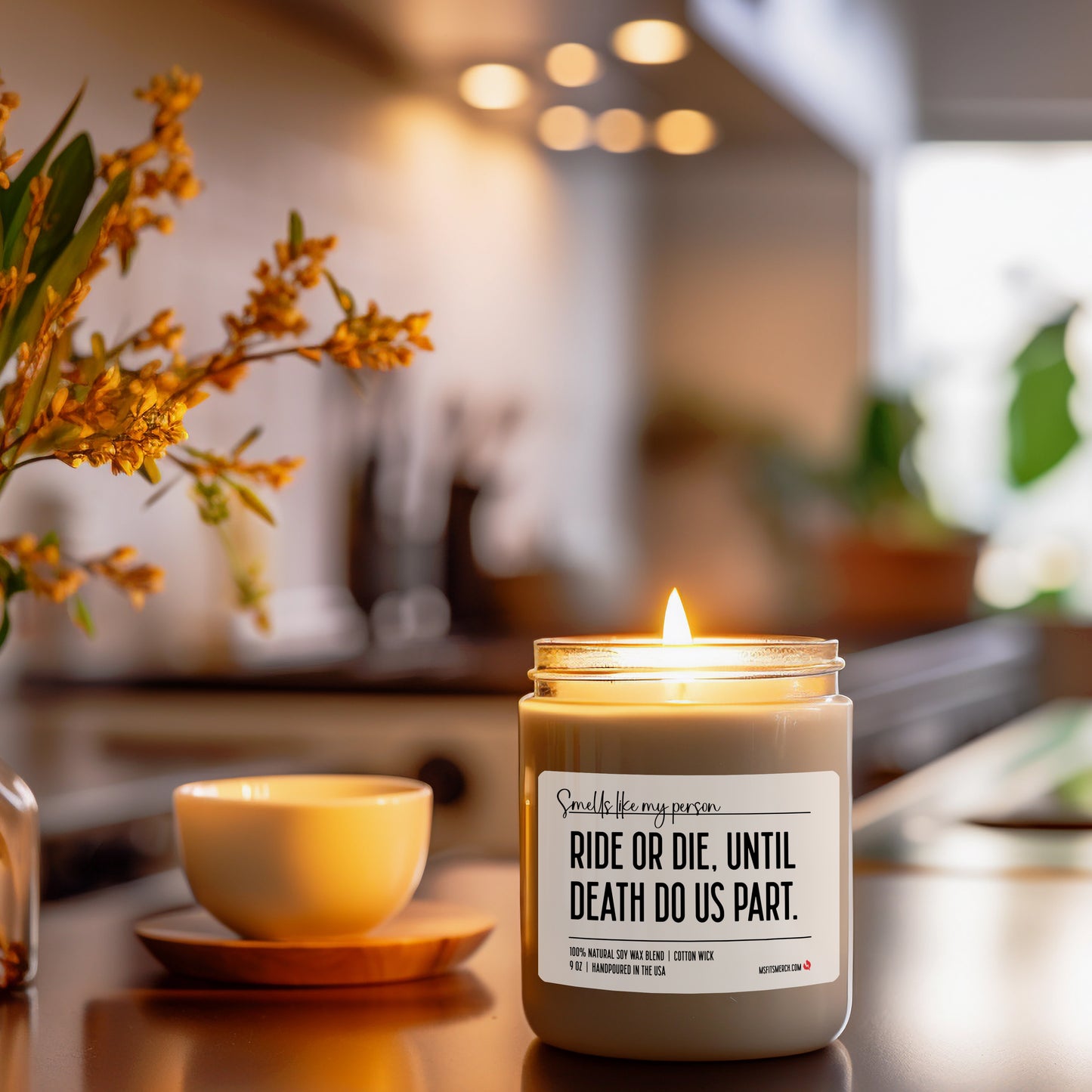 Ride or Die Until Death Do Us Part, Wedding Gift, Anniversary Gift, Soy Wax Candle, Engagement Candle, Wedding Shower Gift, Marriage Gift
